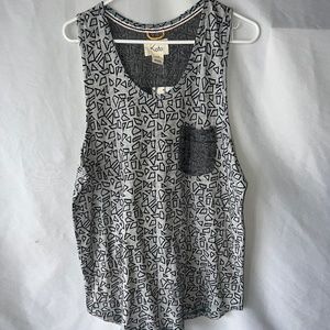 Urban Outfitters Koto Geometric Shapes Women's Tank Top with Pocket Size Large
